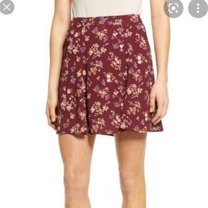 Reformation Floral Mini Skirt